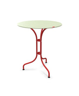 Schaffner St. Moritz Table repas rabattable Ø60cm Vert Pastel 64 Rouge 30 