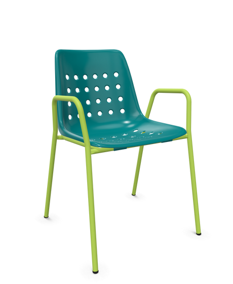 Schaffner Bermuda Gartensessel mit Armlehnen Rundrohr