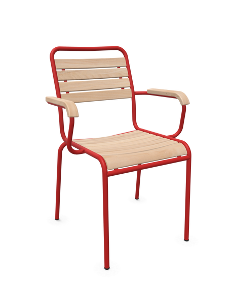 Schaffner Rigi Swiss Wood fauteuil repas à lattes en bois