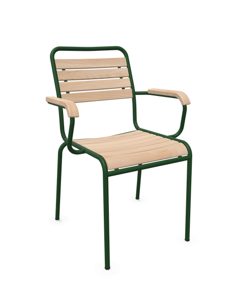 Schaffner Rigi Swiss Wood fauteuil repas à lattes en bois