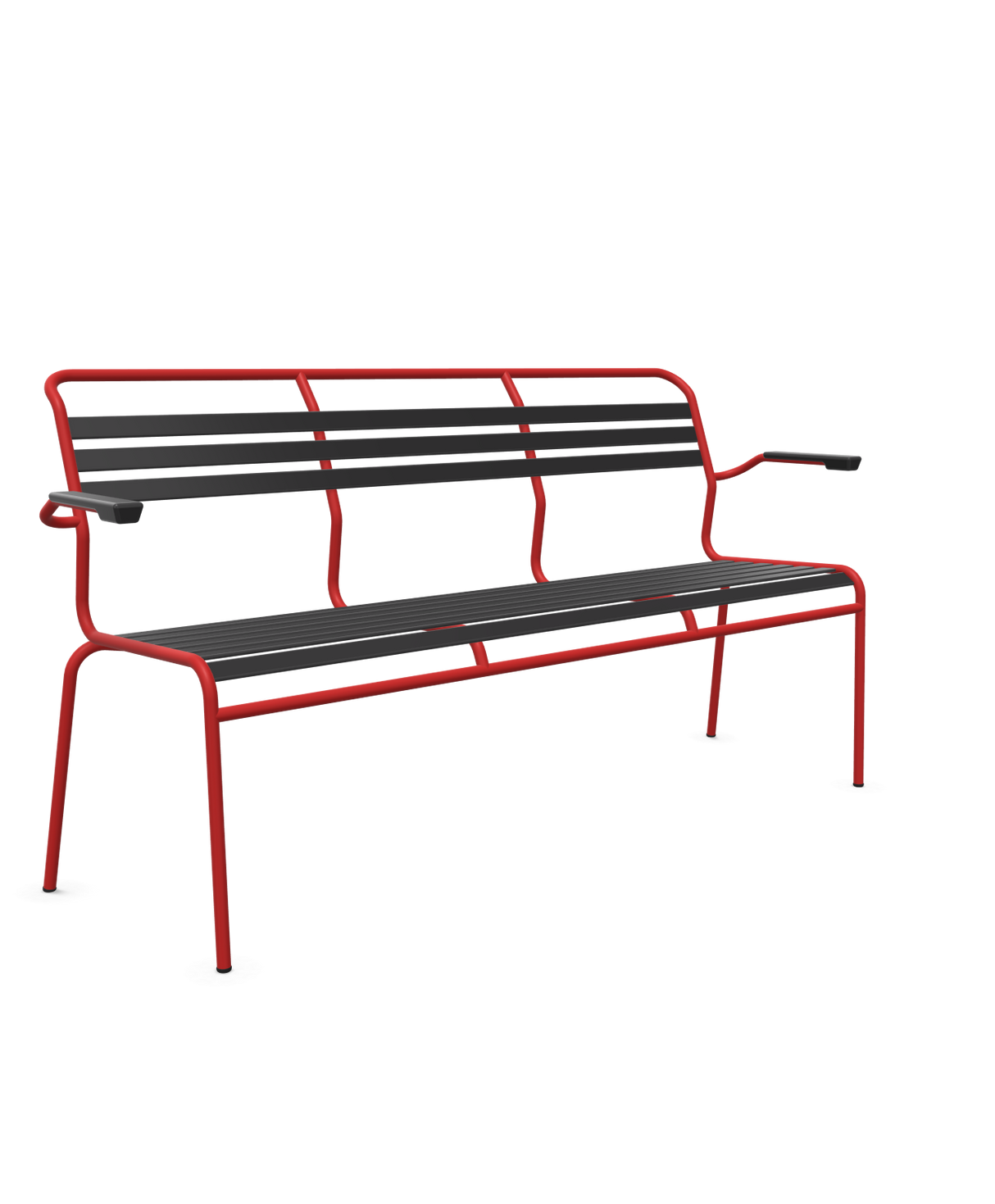 Schaffner Säntis Banc à lattes 3 places avec accoudoirs