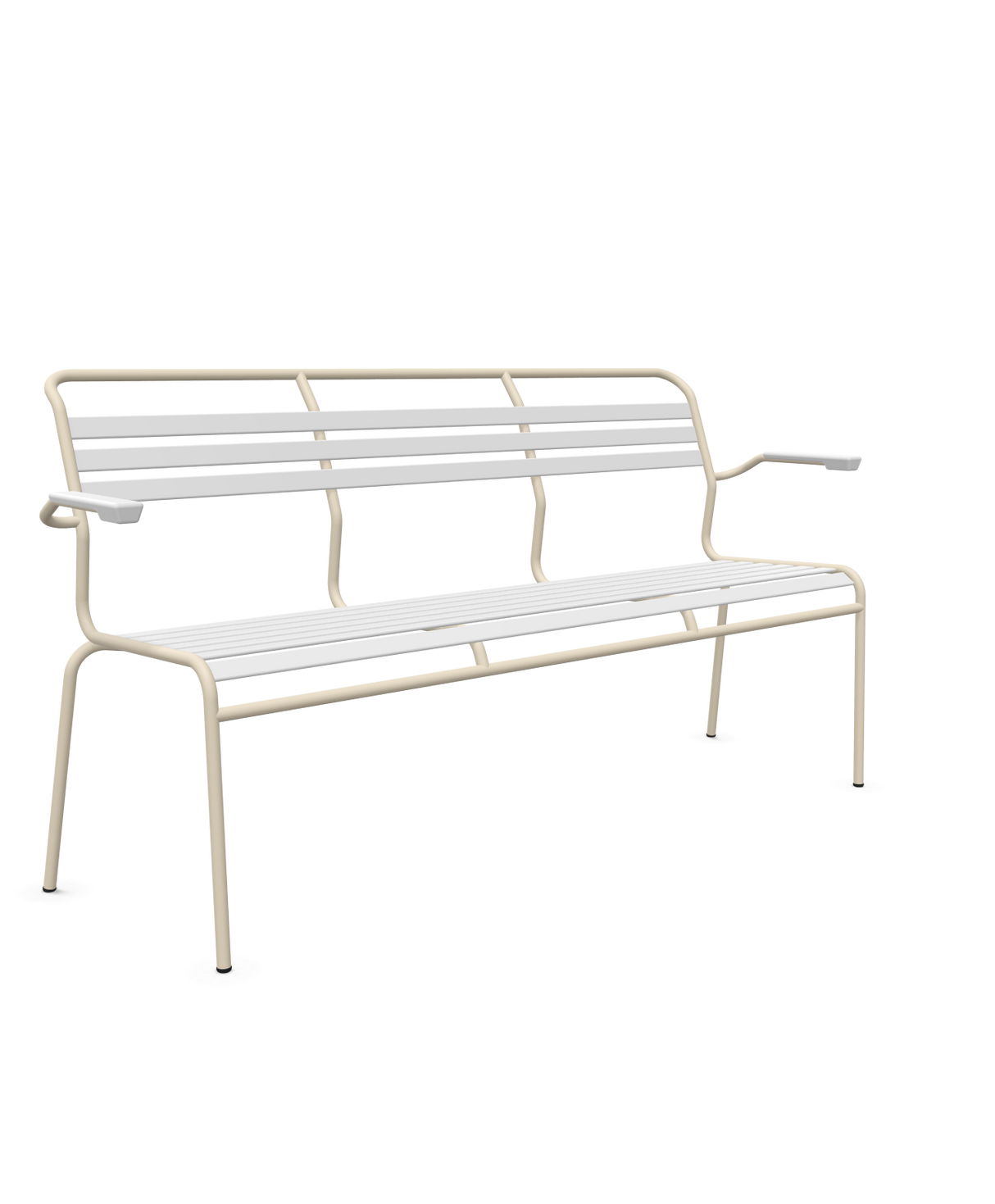 Schaffner Säntis Banc à lattes 3 places avec accoudoirs