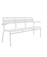 Schaffner Säntis Banc à lattes 3 places avec accoudoirs