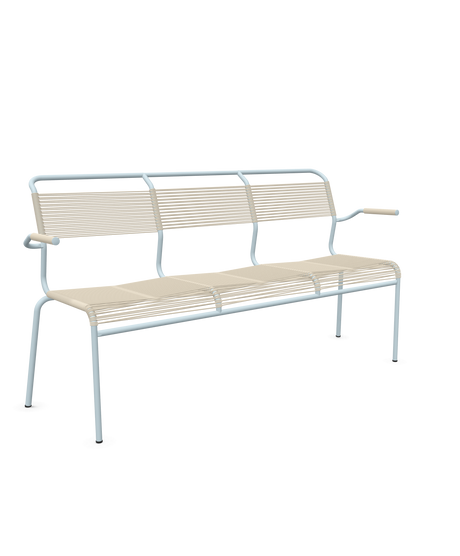 Schaffner Säntis Bank Spaghetti 3-Sitzer mit Armlehnen