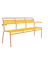 Schaffner Säntis Banc à lattes 3 places avec accoudoirs