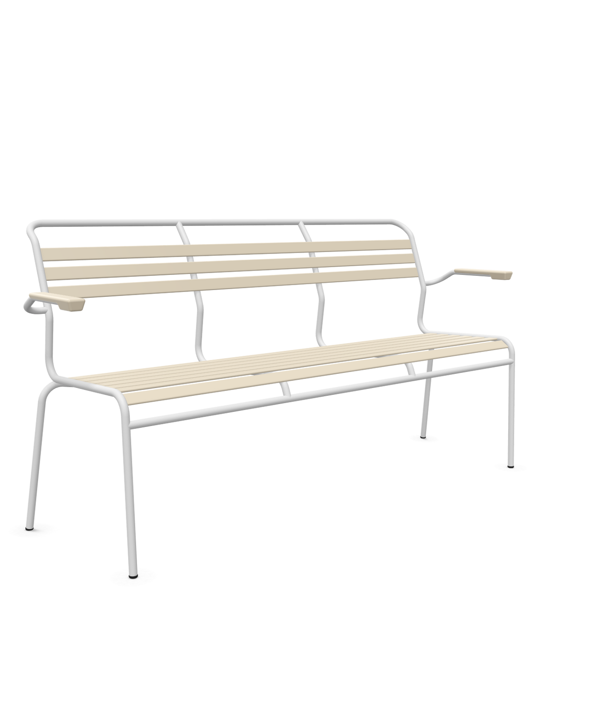Schaffner Säntis Banc à lattes 3 places avec accoudoirs