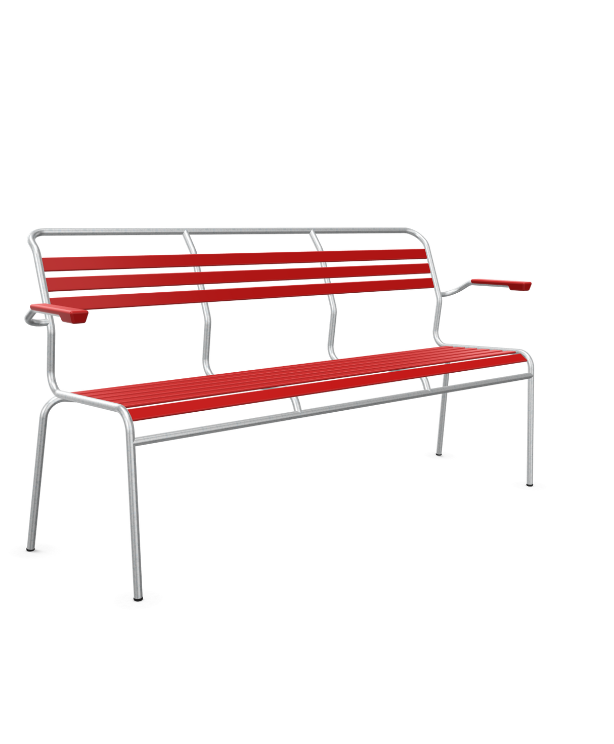 Schaffner Säntis Banc à lattes 3 places avec accoudoirs