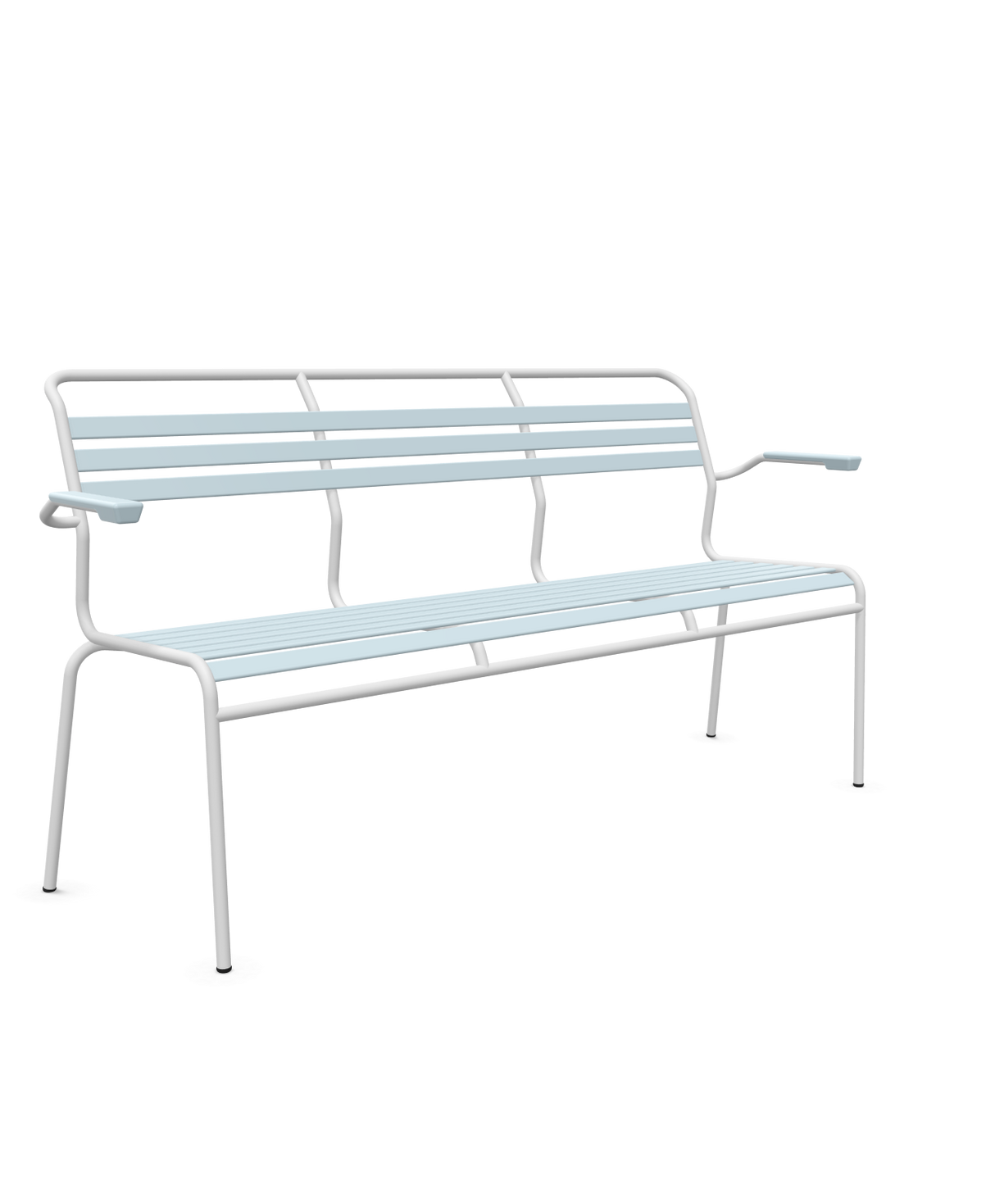 Schaffner Säntis Banc à lattes 3 places avec accoudoirs