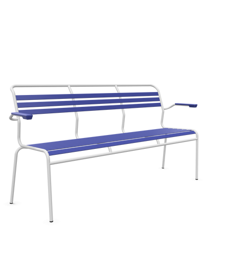 Schaffner Säntis Banc à lattes 3 places avec accoudoirs