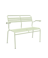 Schaffner Säntis Banc à lattes 2 places avec accoudoirs