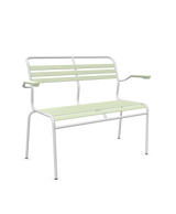 Schaffner Säntis Banc à lattes 2 places avec accoudoirs