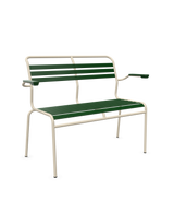 Schaffner Säntis Banc à lattes 2 places avec accoudoirs