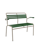 Schaffner Säntis Banc à lattes 2 places avec accoudoirs