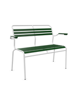 Schaffner Säntis Banc à lattes 2 places avec accoudoirs