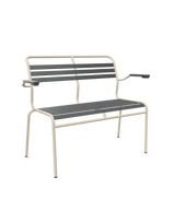 Schaffner Säntis Banc à lattes 2 places avec accoudoirs