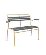 Schaffner Säntis Banc à lattes 2 places avec accoudoirs