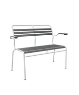 Schaffner Säntis Banc à lattes 2 places avec accoudoirs
