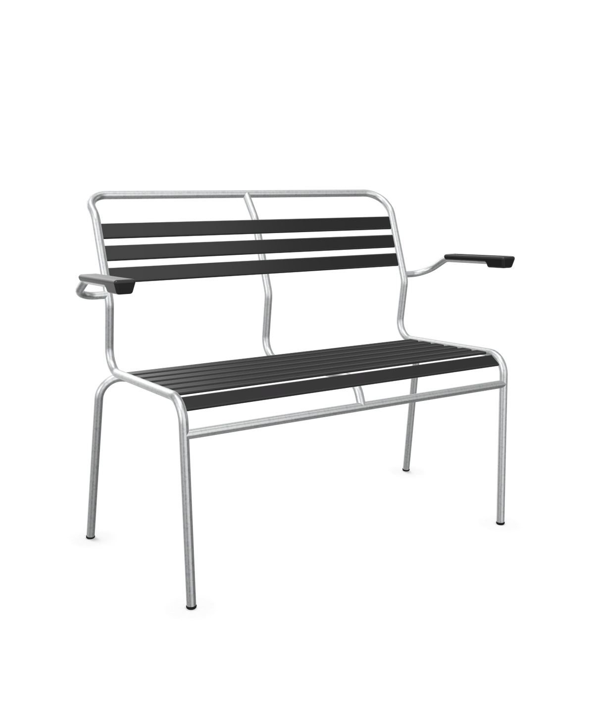 Schaffner Säntis Banc à lattes 2 places avec accoudoirs