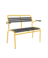 Schaffner Säntis Banc à lattes 2 places avec accoudoirs