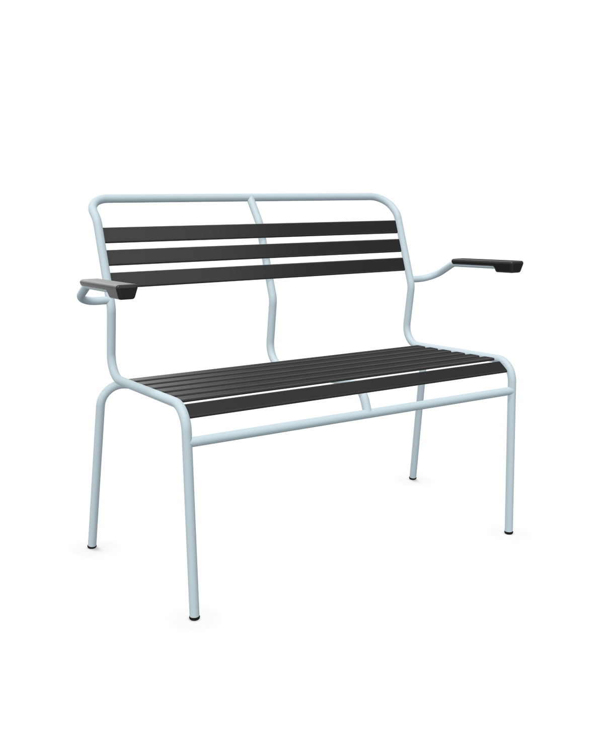 Schaffner Säntis Banc à lattes 2 places avec accoudoirs