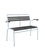 Schaffner Säntis Banc à lattes 2 places avec accoudoirs