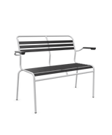 Schaffner Säntis Banc à lattes 2 places avec accoudoirs