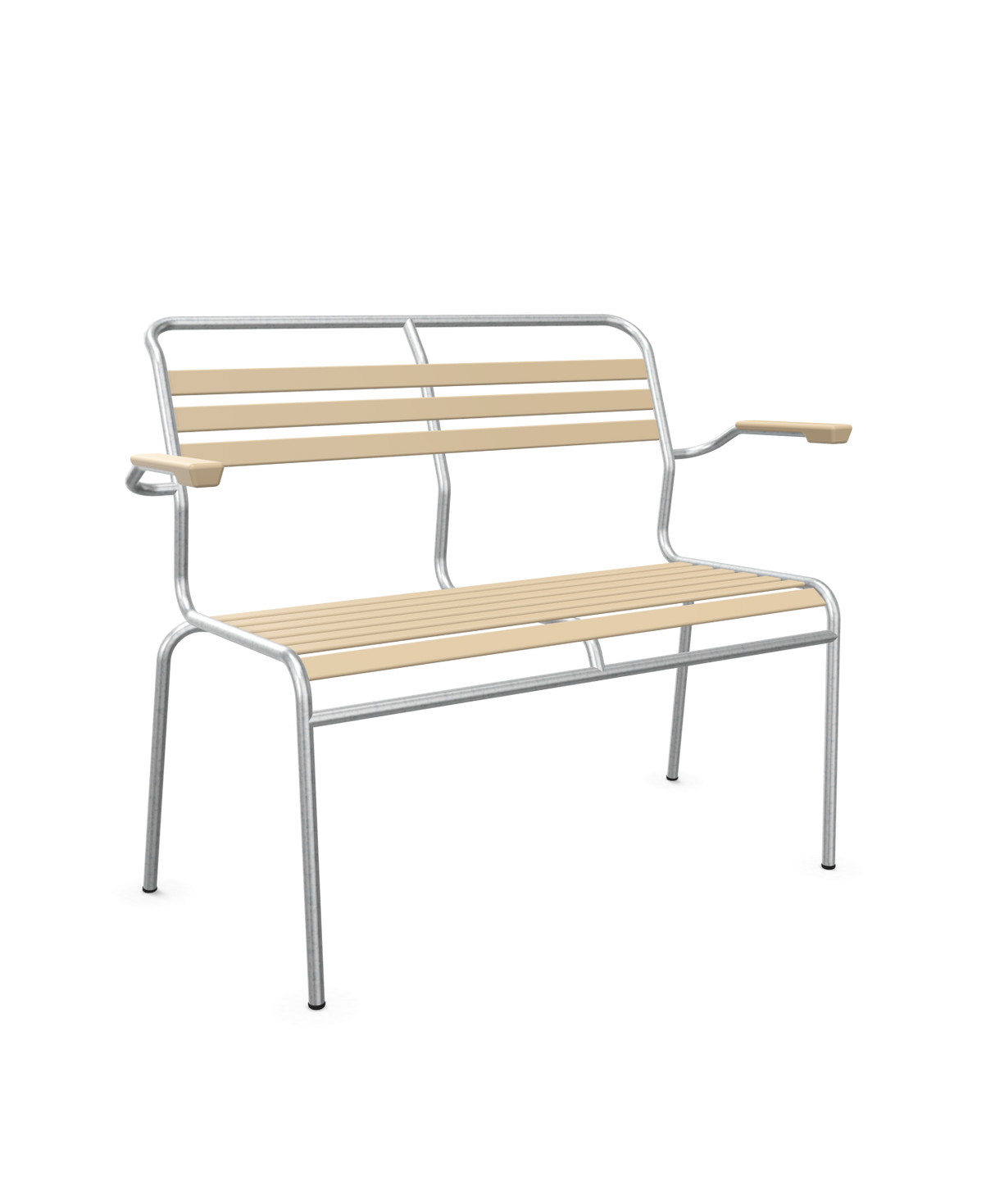 Schaffner Säntis Banc à lattes 2 places avec accoudoirs