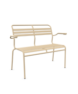 Schaffner Säntis Banc à lattes 2 places avec accoudoirs