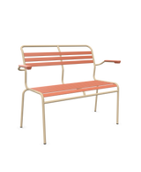 Schaffner Säntis Banc à lattes 2 places avec accoudoirs