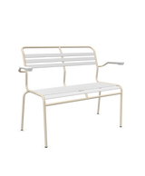 Schaffner Säntis Banc à lattes 2 places avec accoudoirs