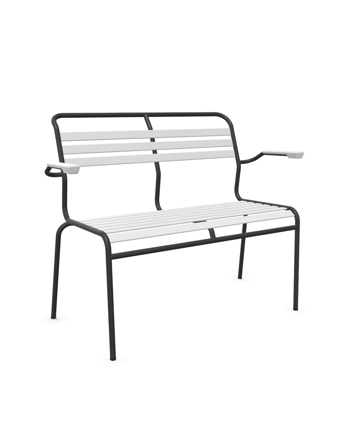 Schaffner Säntis Banc à lattes 2 places avec accoudoirs