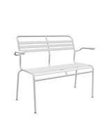 Schaffner Säntis Banc à lattes 2 places avec accoudoirs