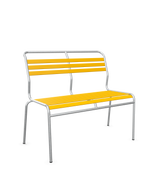 Schaffner Säntis Banc à lattes 2 places sans accoudoirs