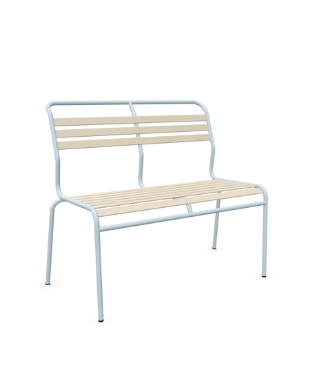 Schaffner Säntis Banc à lattes 2 places sans accoudoirs