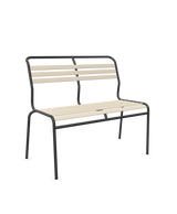 Schaffner Säntis Banc à lattes 2 places sans accoudoirs