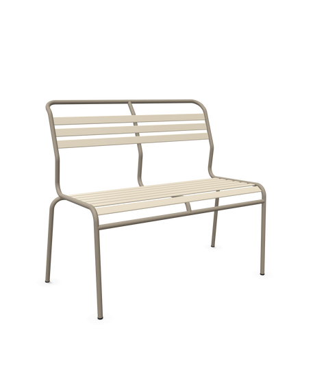 Schaffner Säntis Banc à lattes 2 places sans accoudoirs