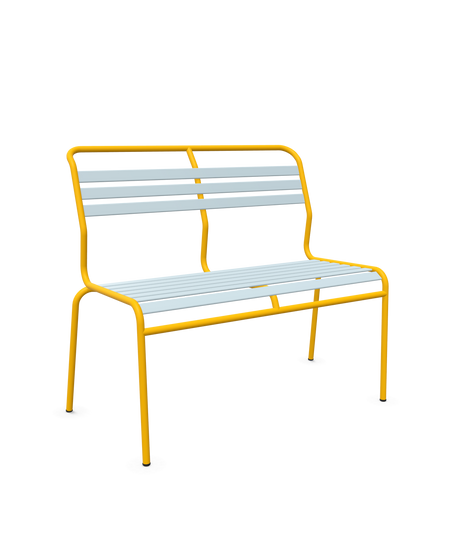 Schaffner Säntis Banc à lattes 2 places sans accoudoirs