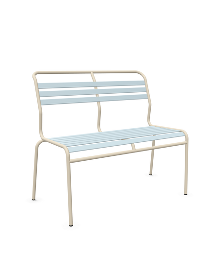 Schaffner Säntis Banc à lattes 2 places sans accoudoirs