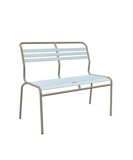 Schaffner Säntis Banc à lattes 2 places sans accoudoirs