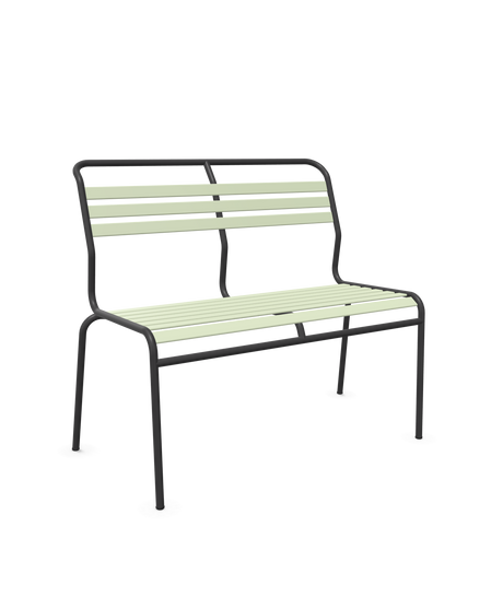 Schaffner Säntis Banc à lattes 2 places sans accoudoirs