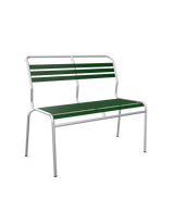 Schaffner Säntis Banc à lattes 2 places sans accoudoirs