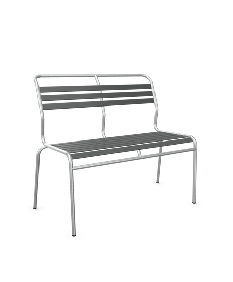 Schaffner Säntis Banc à lattes 2 places sans accoudoirs