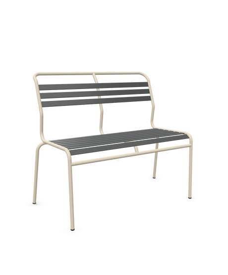 Schaffner Säntis Banc à lattes 2 places sans accoudoirs