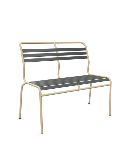 Schaffner Säntis Banc à lattes 2 places sans accoudoirs