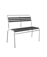 Schaffner Säntis Banc à lattes 2 places sans accoudoirs