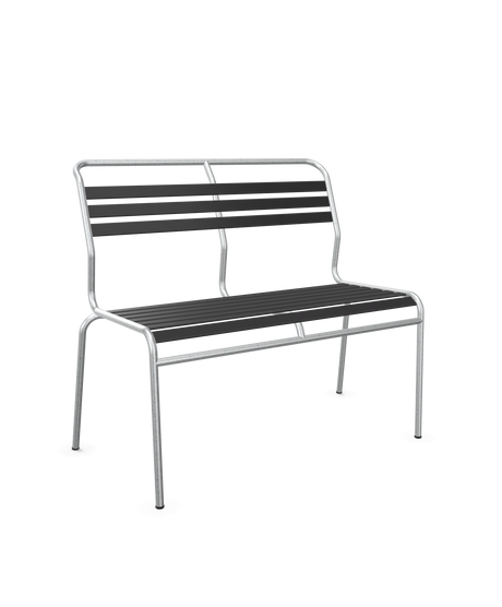Schaffner Säntis Banc à lattes 2 places sans accoudoirs
