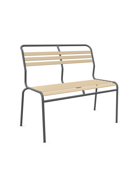 Schaffner Säntis Banc à lattes 2 places sans accoudoirs