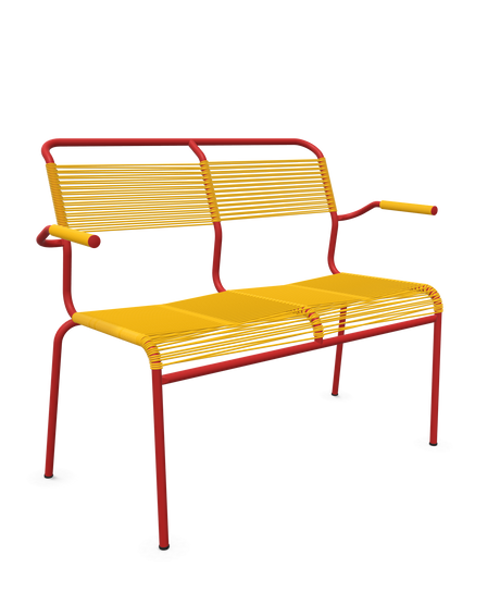 Schaffner <i data-tl='85B72554>Säntis</i> Bank Spaghetti 2-Sitzer mit Armlehnen