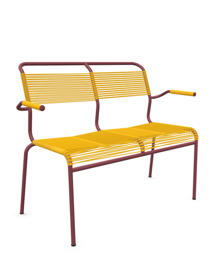 Schaffner <i data-tl='85B72554>Säntis</i> Bank Spaghetti 2-Sitzer mit Armlehnen