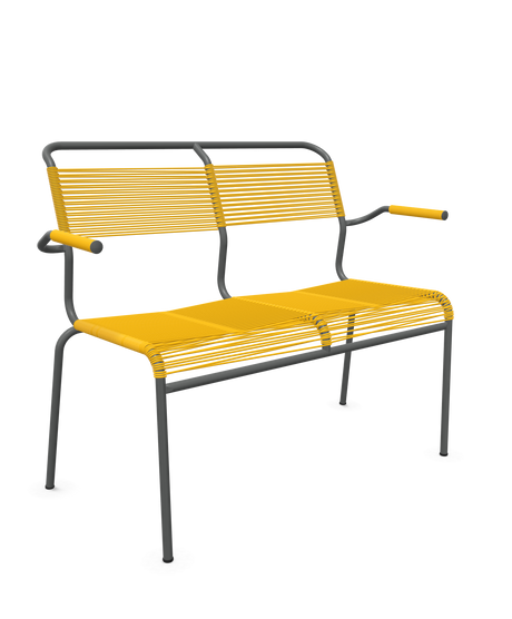 Schaffner <i data-tl='85B72554>Säntis</i> Bank Spaghetti 2-Sitzer mit Armlehnen